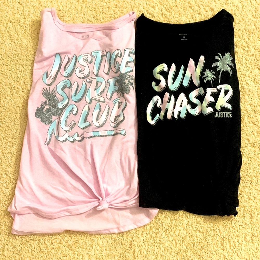 Justice short sleeve tee youth 12